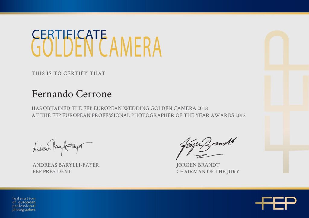 Fernando Cerrone | Golden Camera FEP | Fotografo Salerno